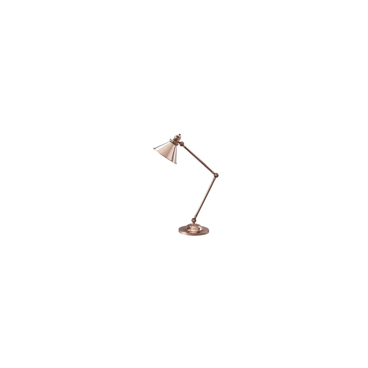 Provence 1-Light Adjustable Table Lamp Polished Copper