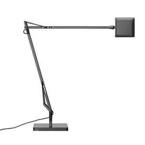 Kelvin Edge Base Adjustable Chrome LED Table Lamp with Die-Cast Aluminium Head