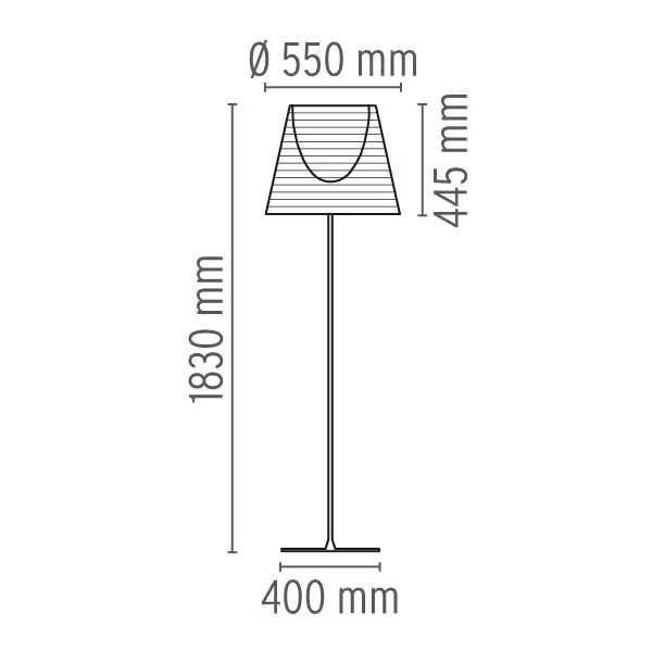 KTribe F3 Dimmer Floor Lamp Include Shade
