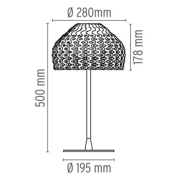 Tatou T1 Diffused Light Table Lamp Include Sha