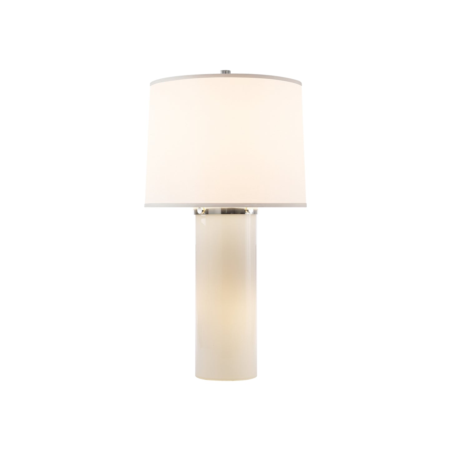 Moon Glow Table Lamp in White Glass