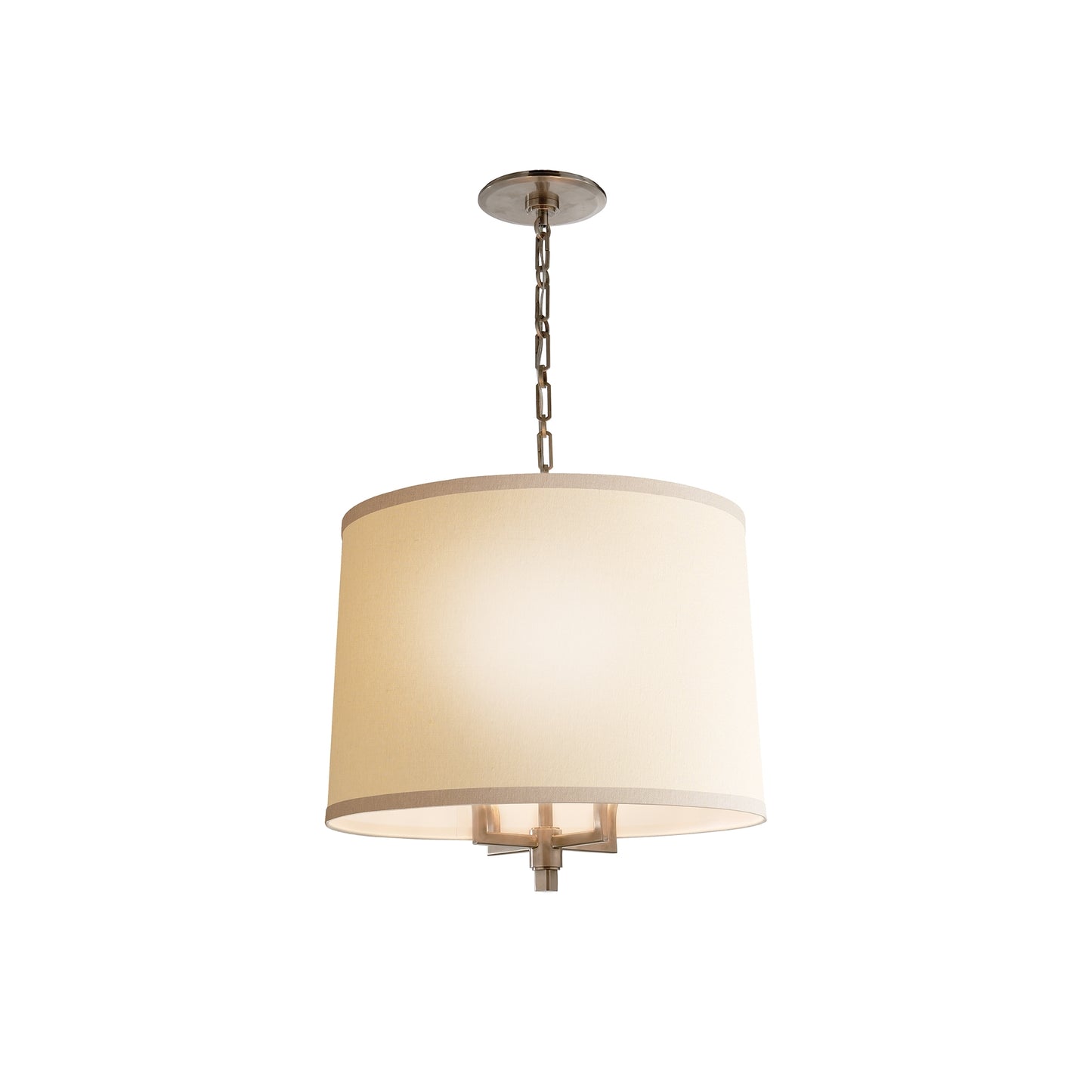 Westport Large Hanging Shade with Linen Shade