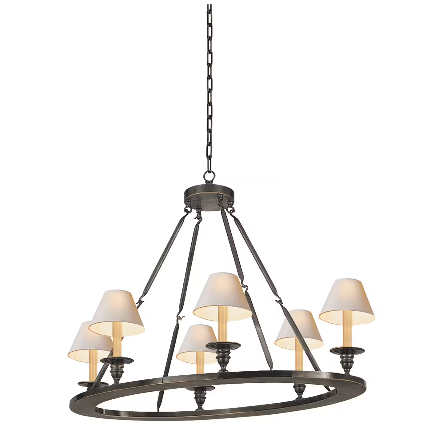 Oval Flat Line Chandelier