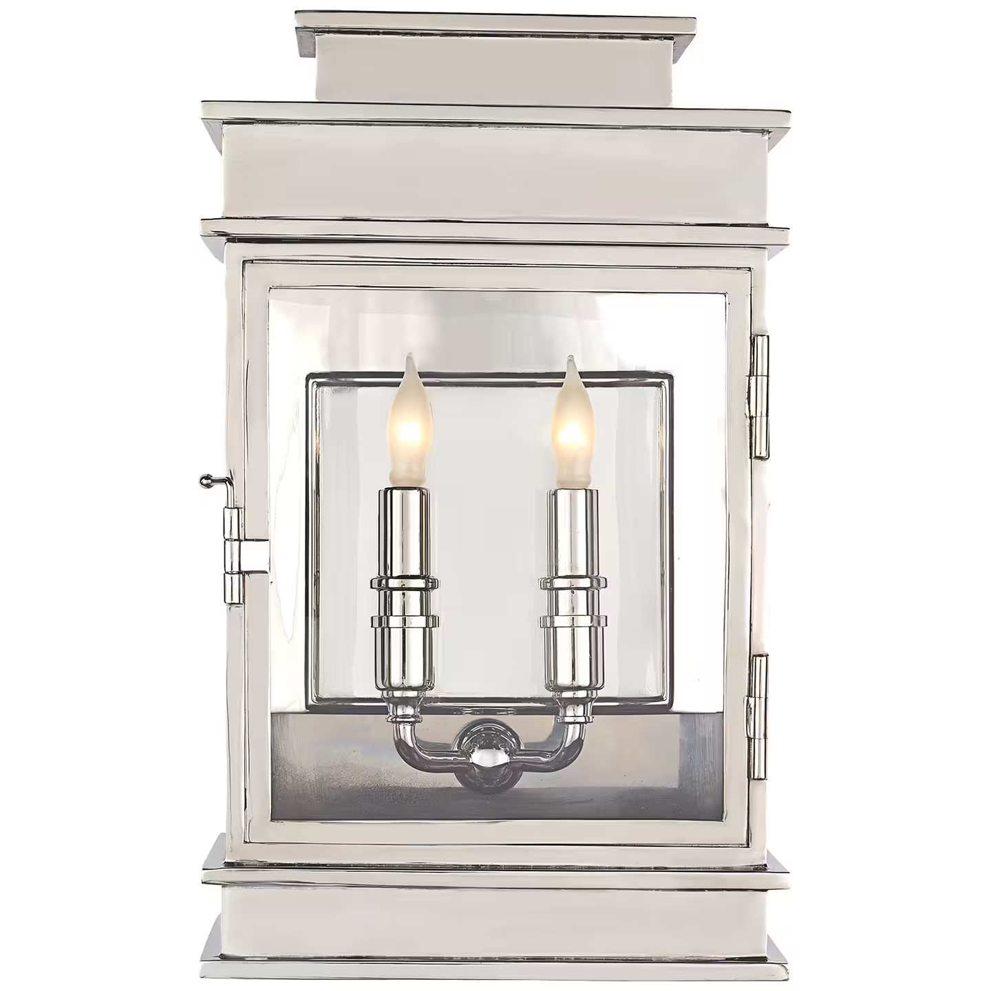 Linear Short Clear Glass Wall Lantern