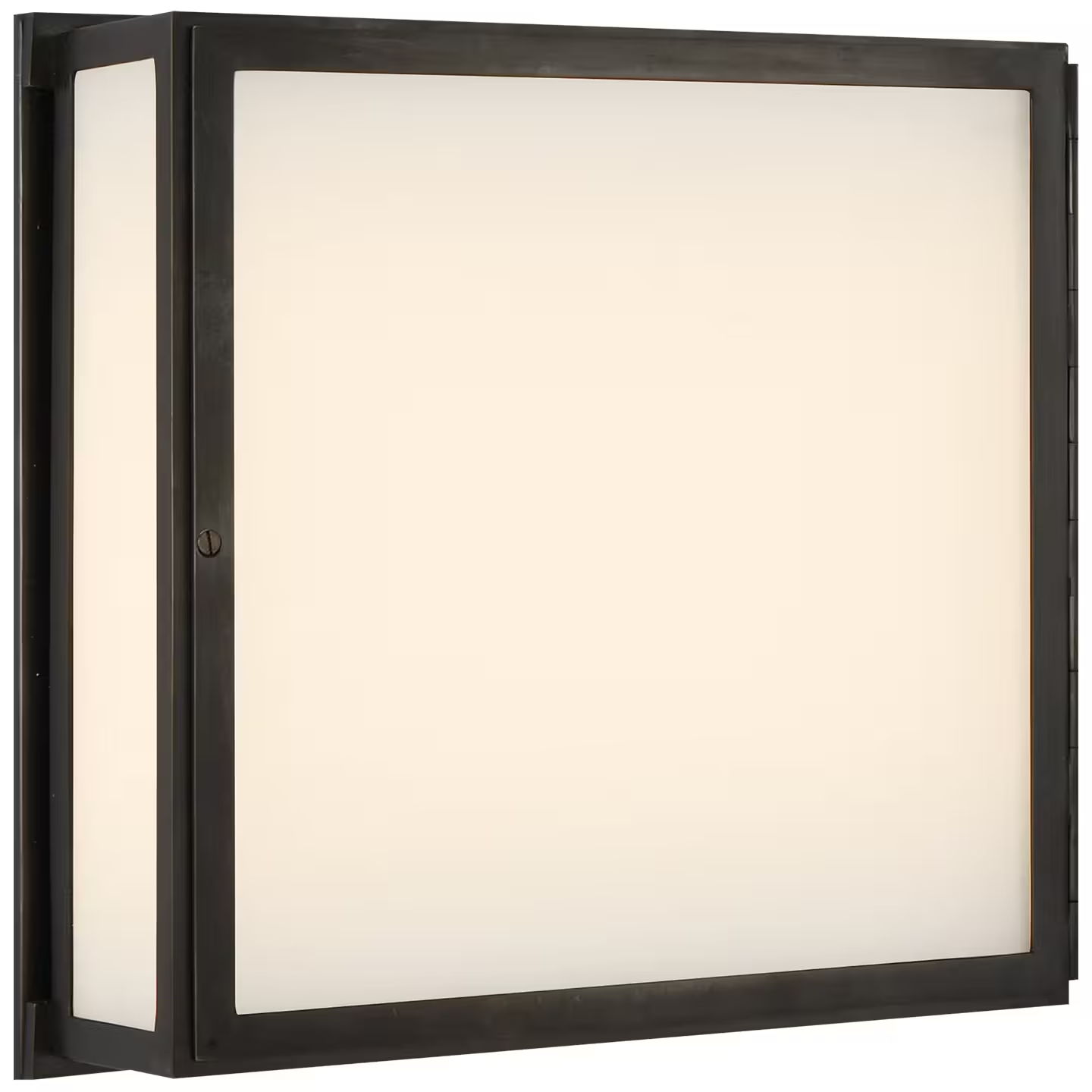 Mercer White Glass Square Box Light