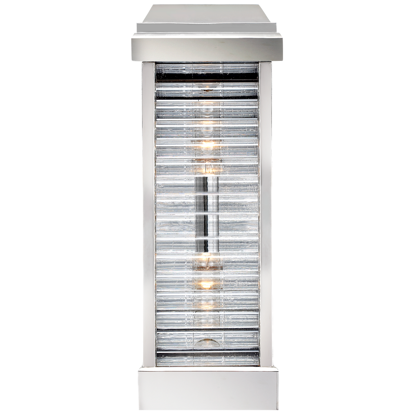 Dunmore Tell Curved Glass Louver Sconce