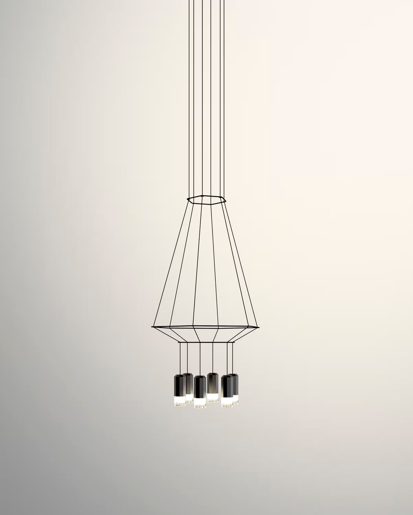 Wireflow Six-Light Pendant