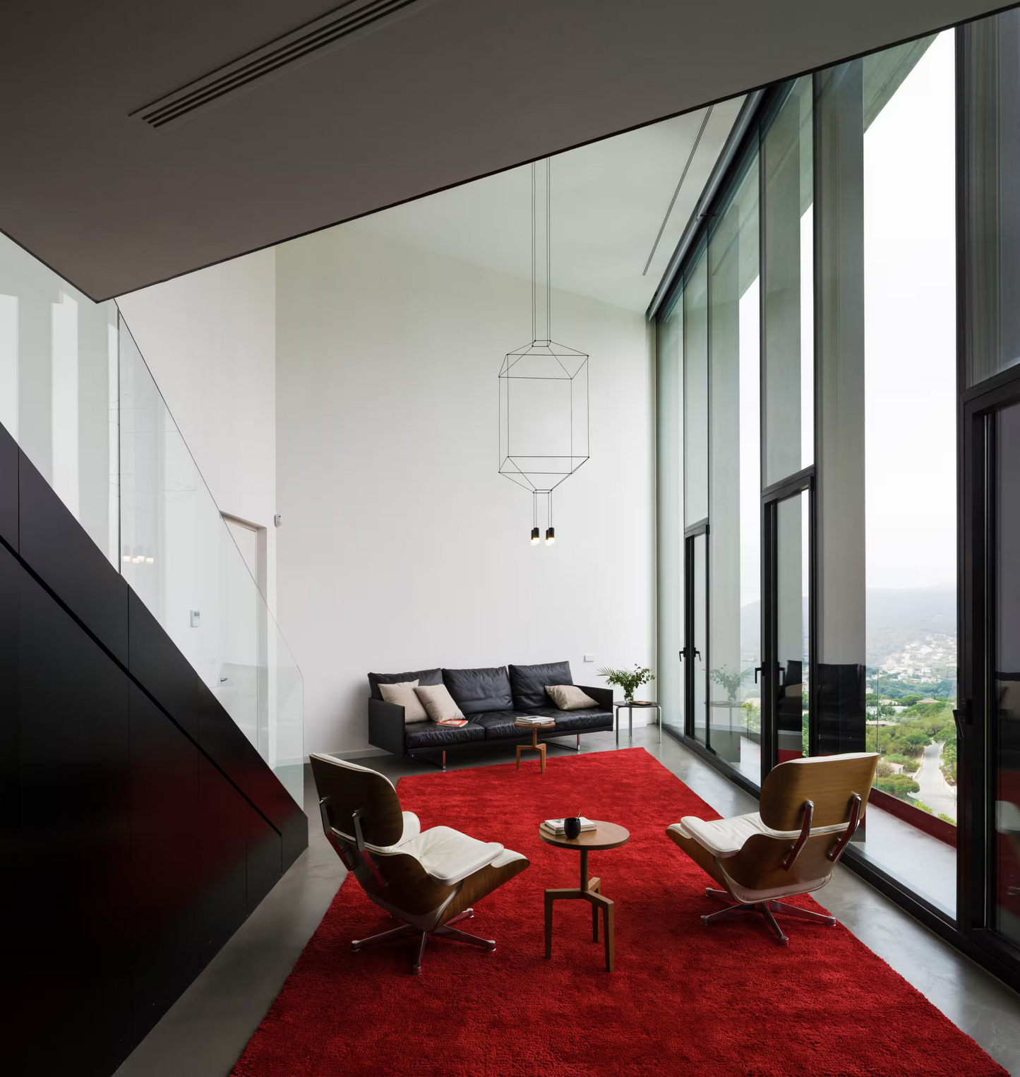 Wireflow Square Four-Light Pendant