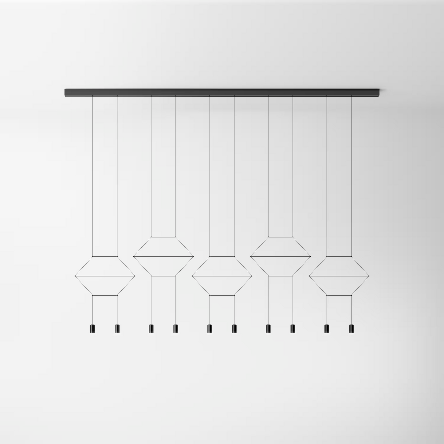 Wireflow Lineal Ten-Light Bar Pendant