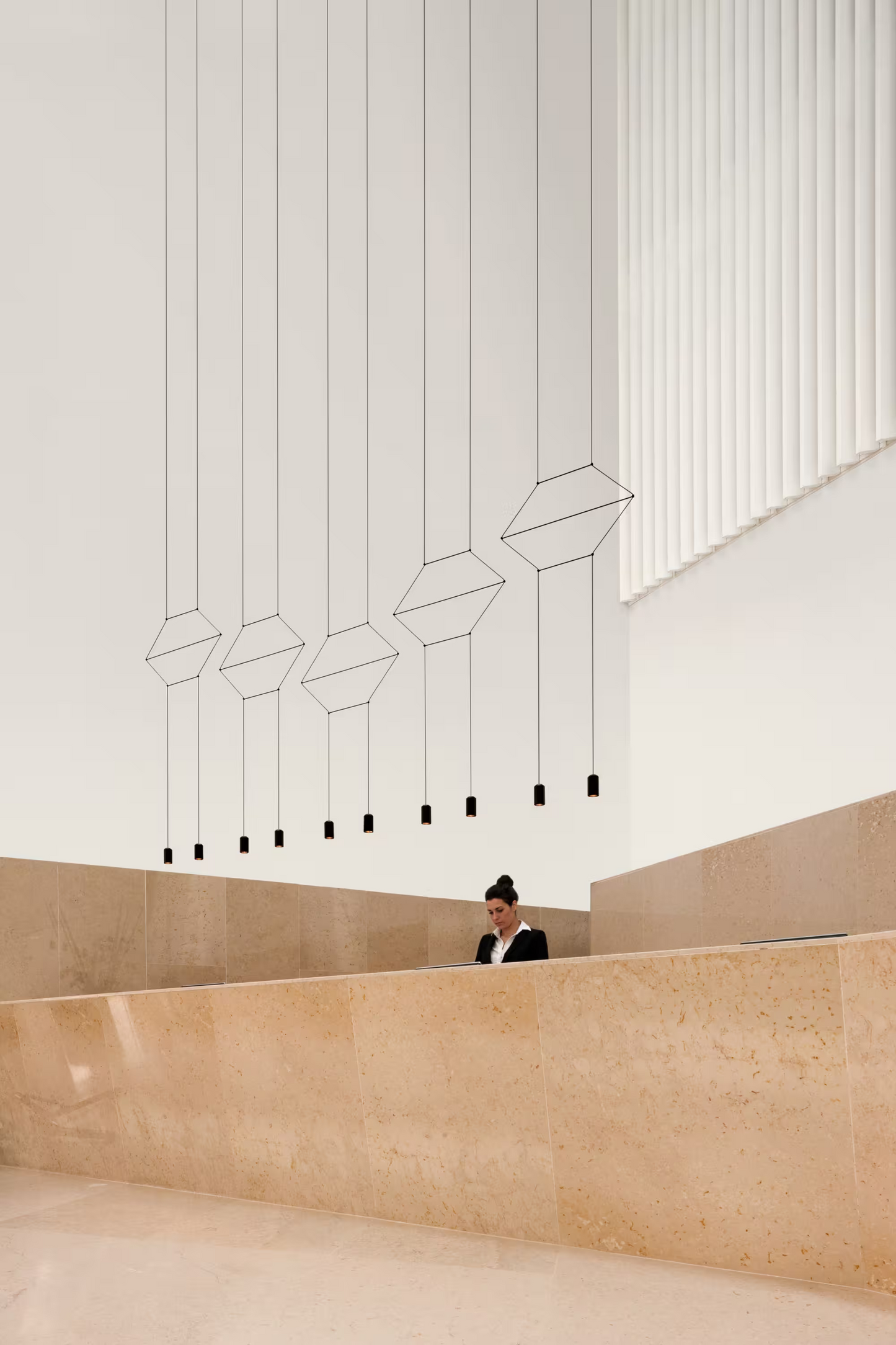 Wireflow Lineal Ten-Light Bar Pendant