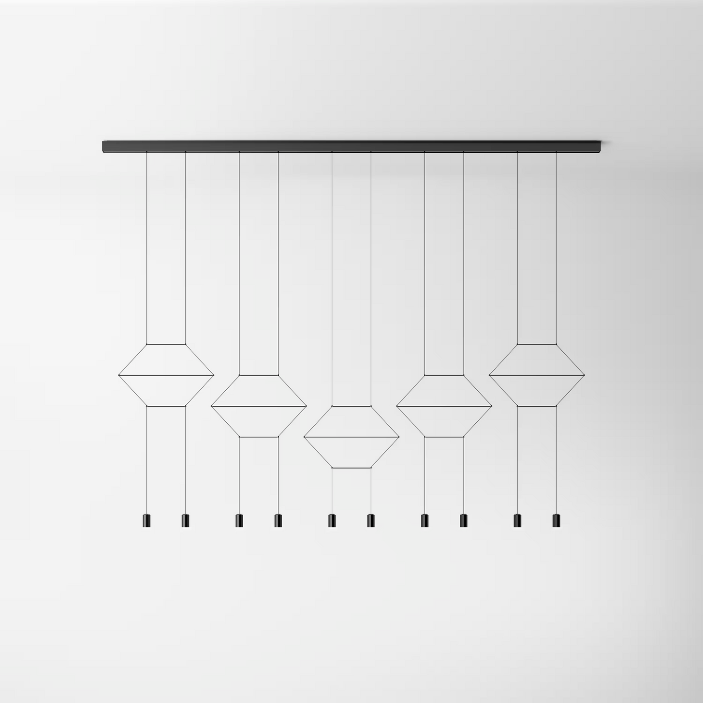 Wireflow Lineal Ten-Light Bar Pendant