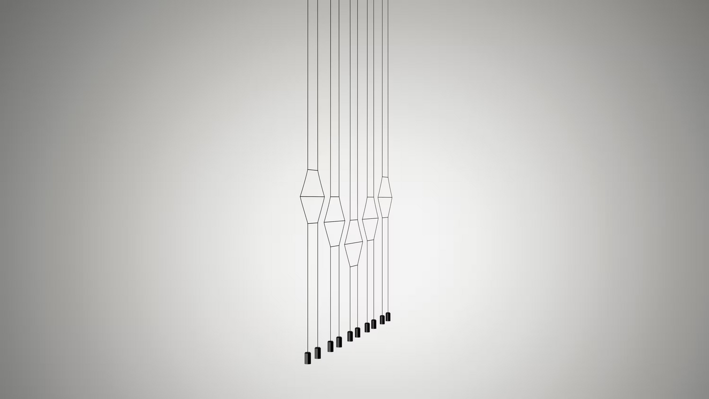 Wireflow Lineal Ten-Light Bar Pendant