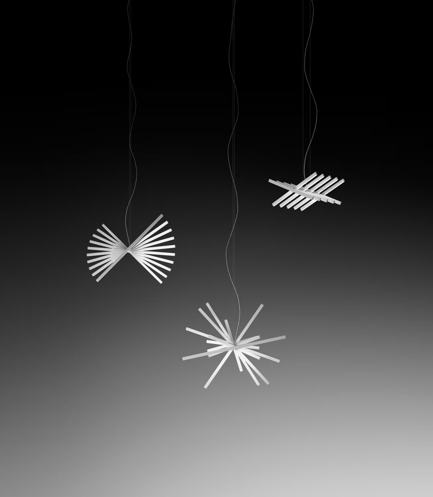 Rhythm Horizontal Small Ten-Light LED Pendant