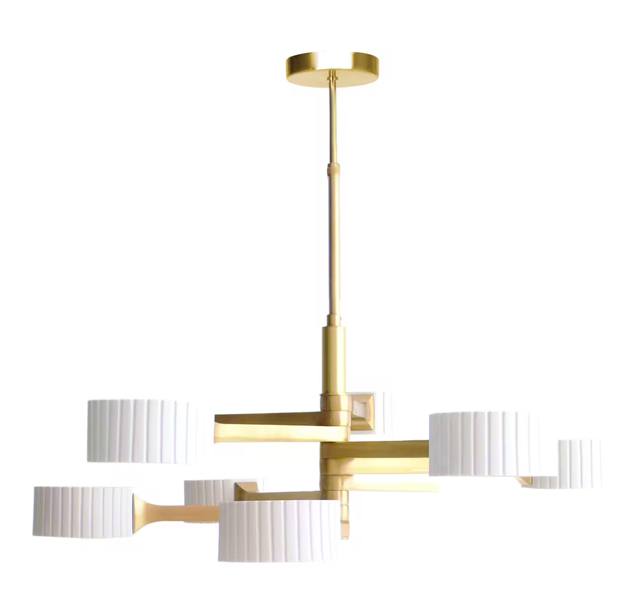 Brahma Nine-Light Pendant with Raw Porcelain