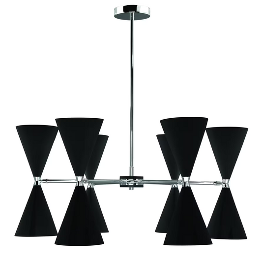 Diabolo Twelve-Light Chandelier