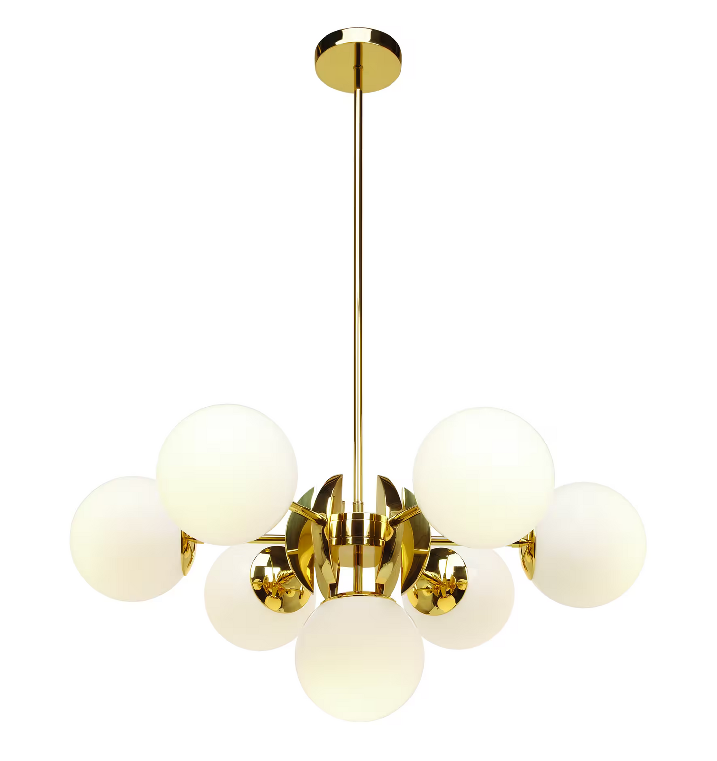 Sixty Seven-Light Pendant with White Glass