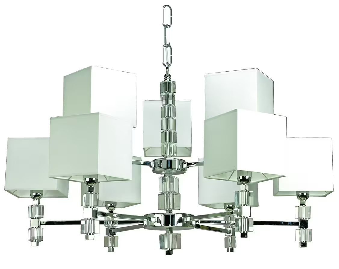 Blocks Nine-Light Chandelier