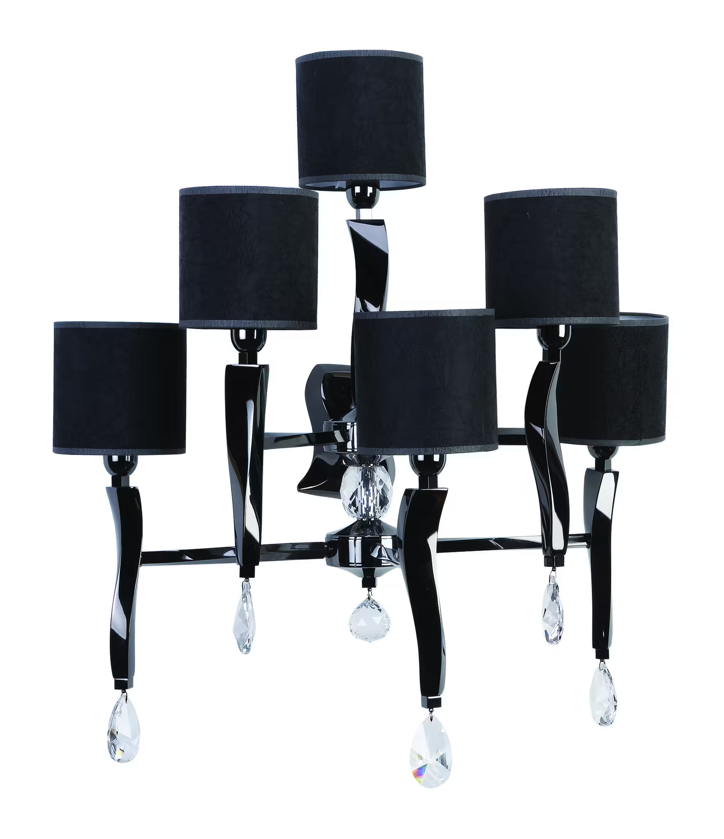 Aire Six-Arm Wall Light with Fabric Shade