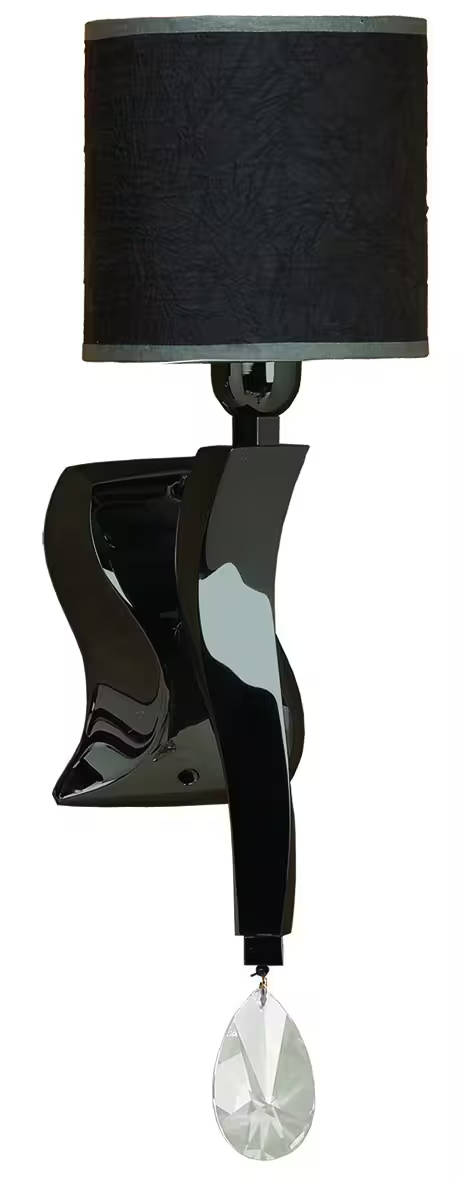 Aire Single Wall Light with Asfour Lead Crystal