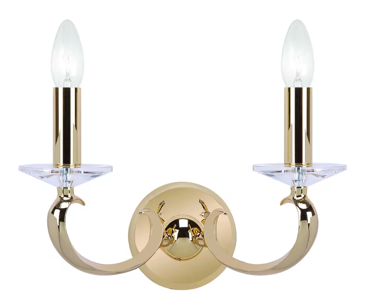 Esbelta Double Wall Light with Asfour Lead Crystal
