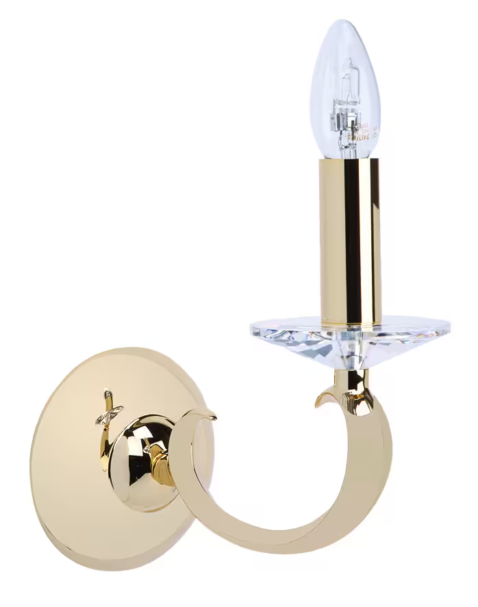 Esbelta Single Wall Light with Asfour Lead Crystal