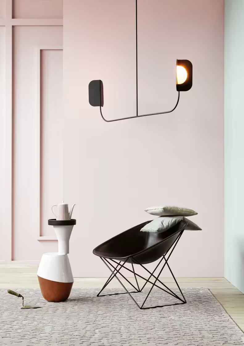 leaf 2-Light Metal Chandelier