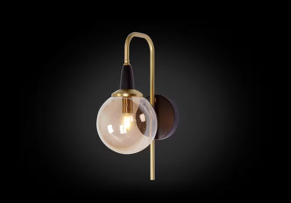 Bistro Satin Brass Wall Light