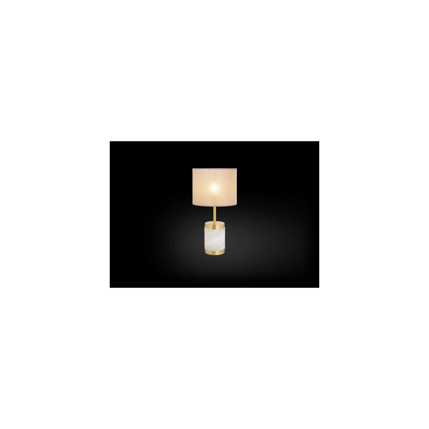 Stones Small Table Lamp Without Shade with Natural Alabaster