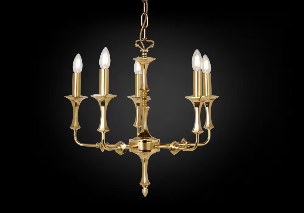 Castle Five-Light Chandelier