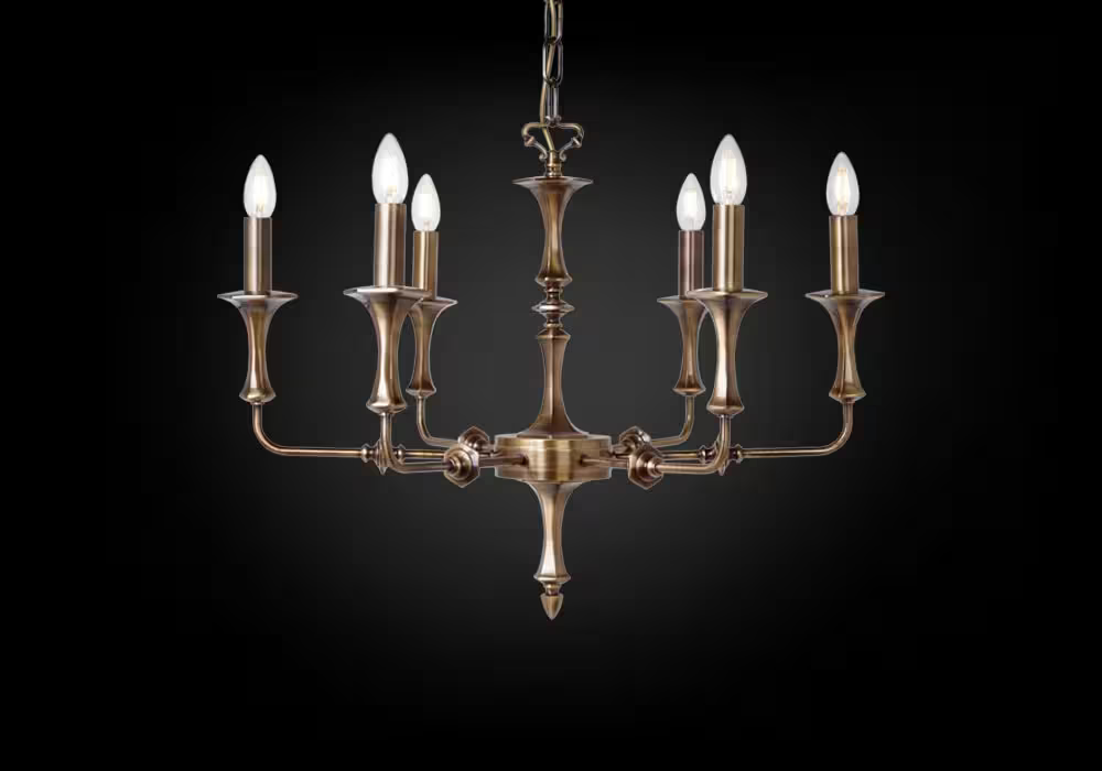 Castle Six-Light Chandelier