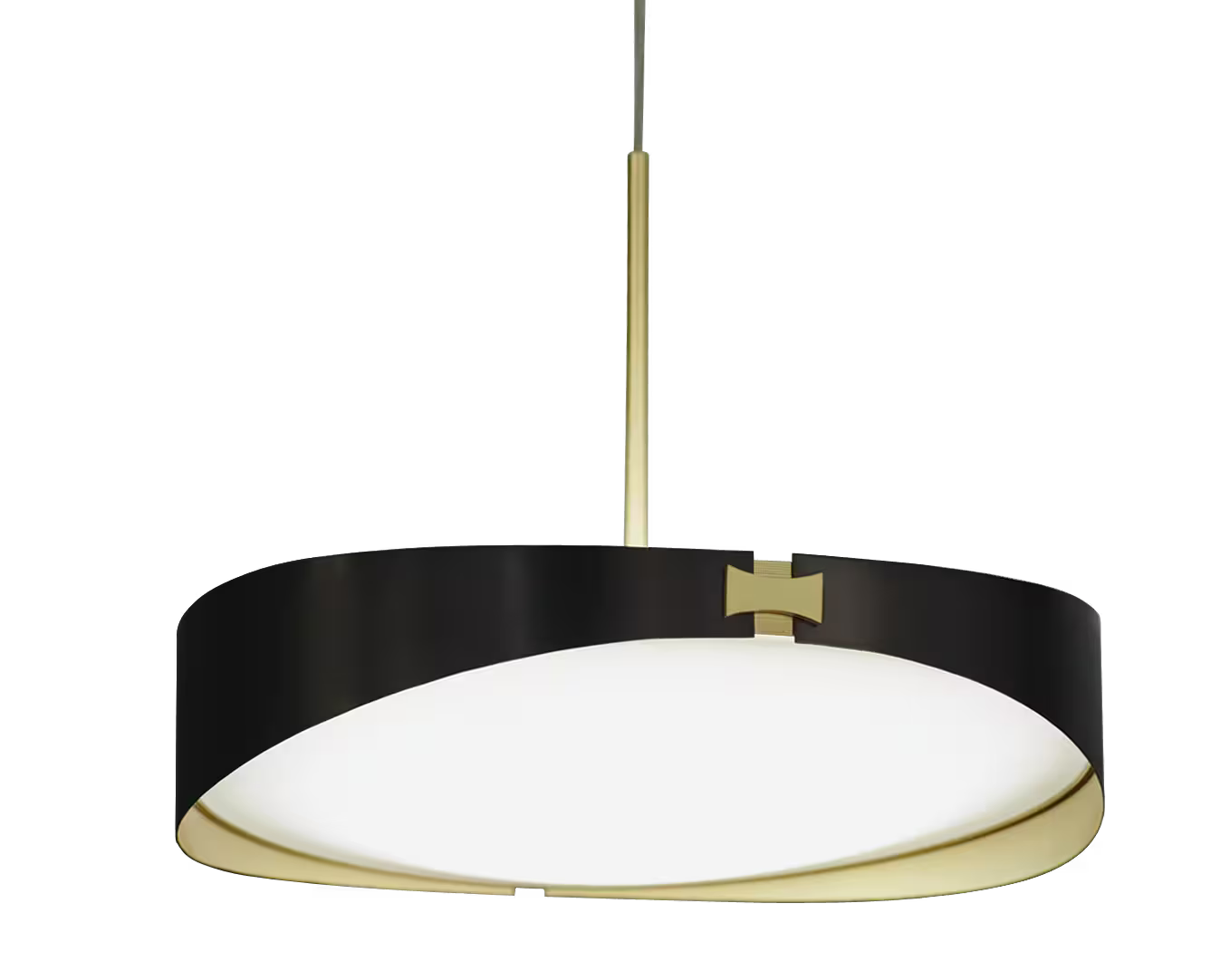 Ring Two-Toned Brass Pendant