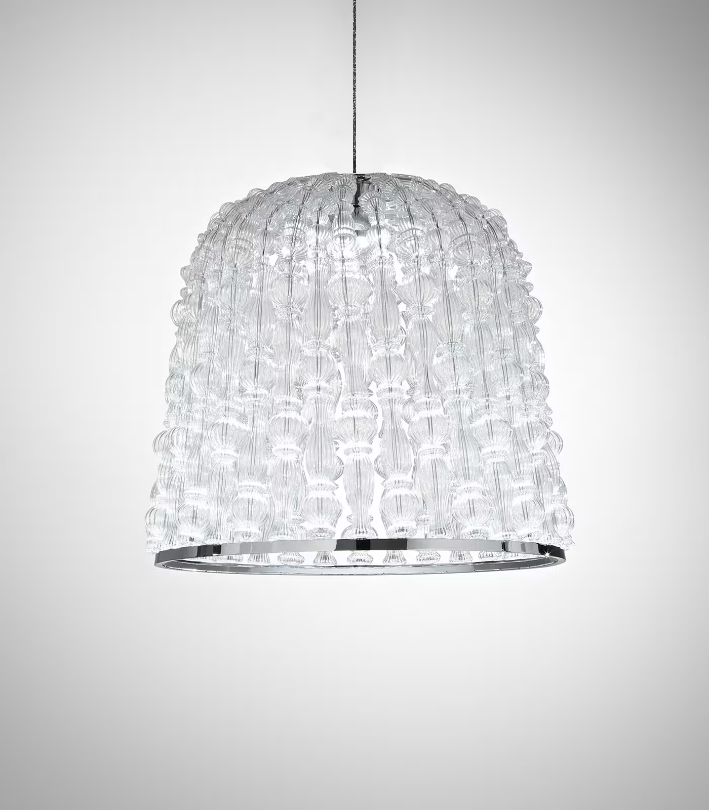 Crowns 490 Large LED Pendant with Blown Glass