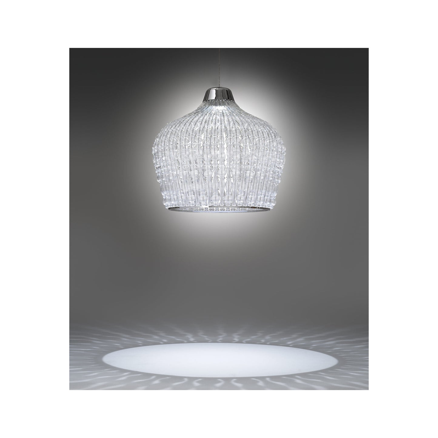 Crowns 491 Large LED Pendant with Blown Glass