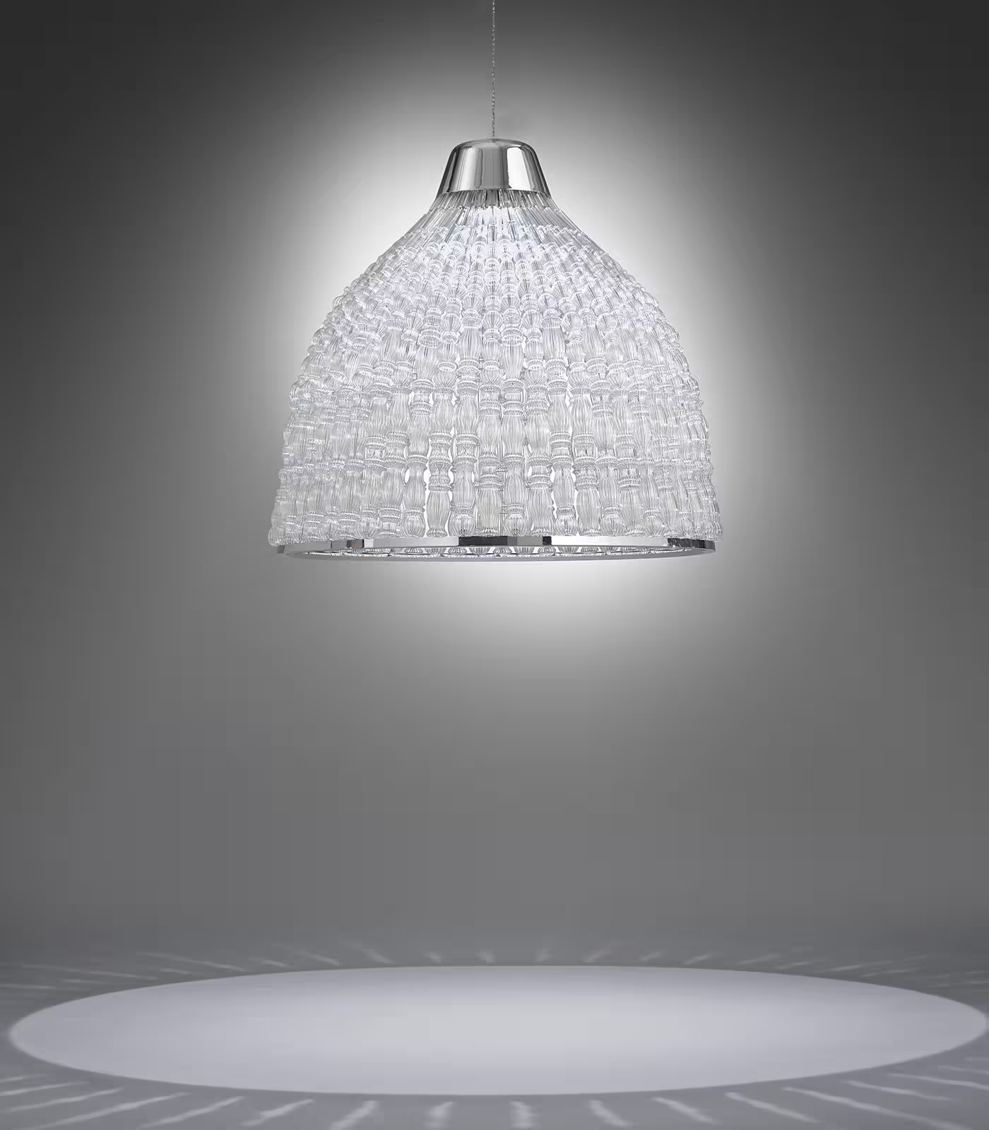 Crowns 492 Large LED Pendant with Blown Glass