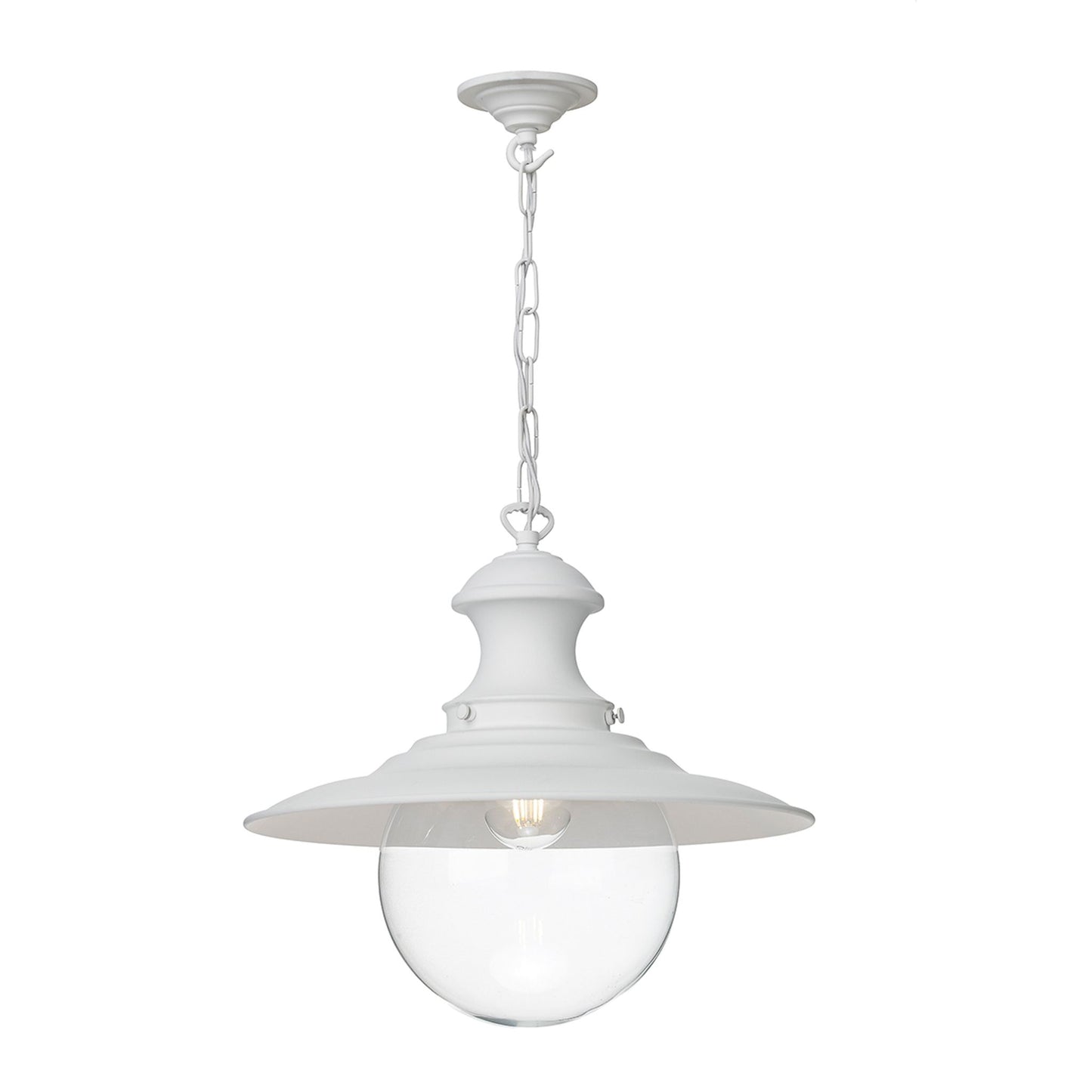 Station Large Clear Glass Pendant