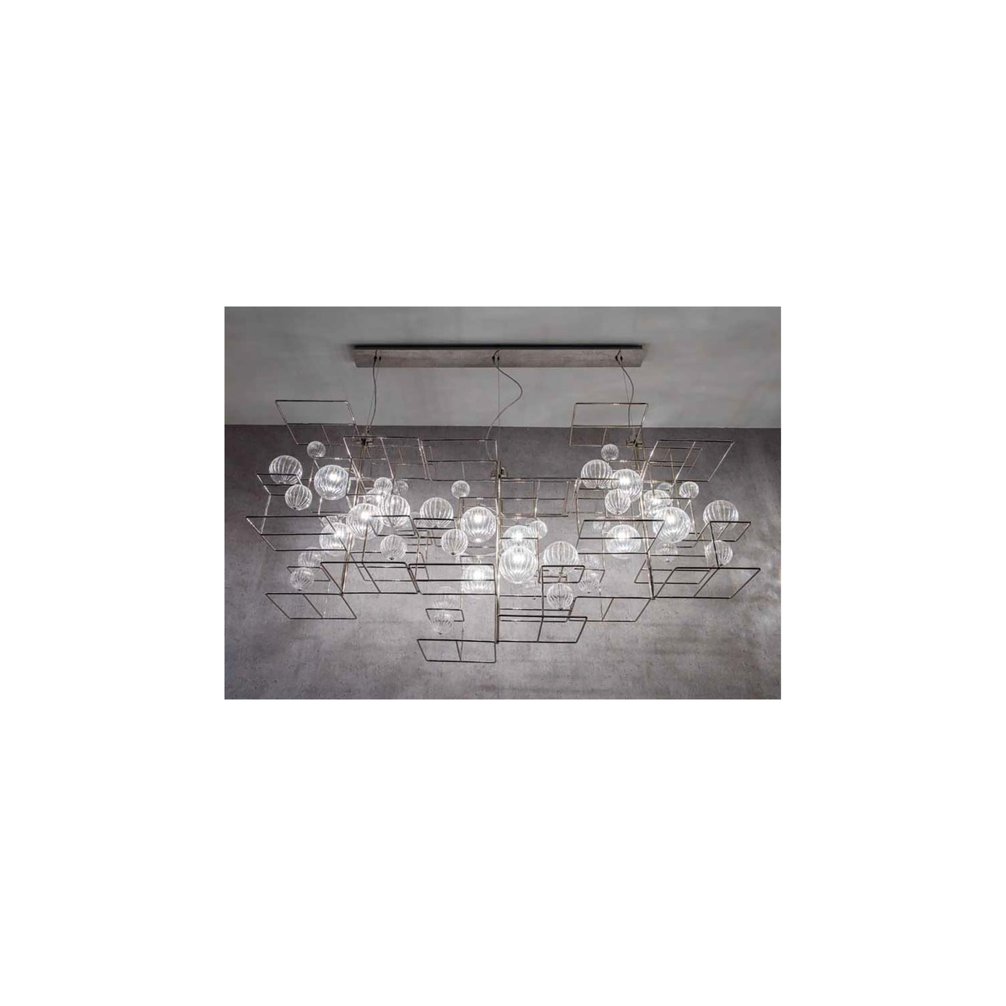 Moule S3 12-Light Pendant with Blown Glass Shade