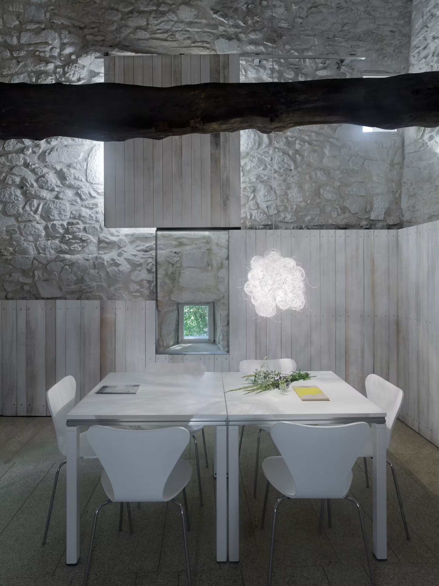 Blum White Pendant