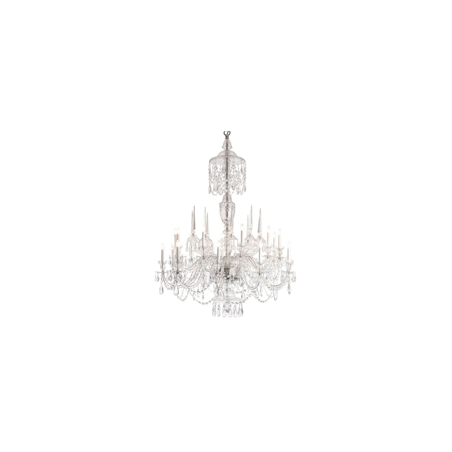 MFO-9 Twenty-Light Chandelier with Crystal Leads