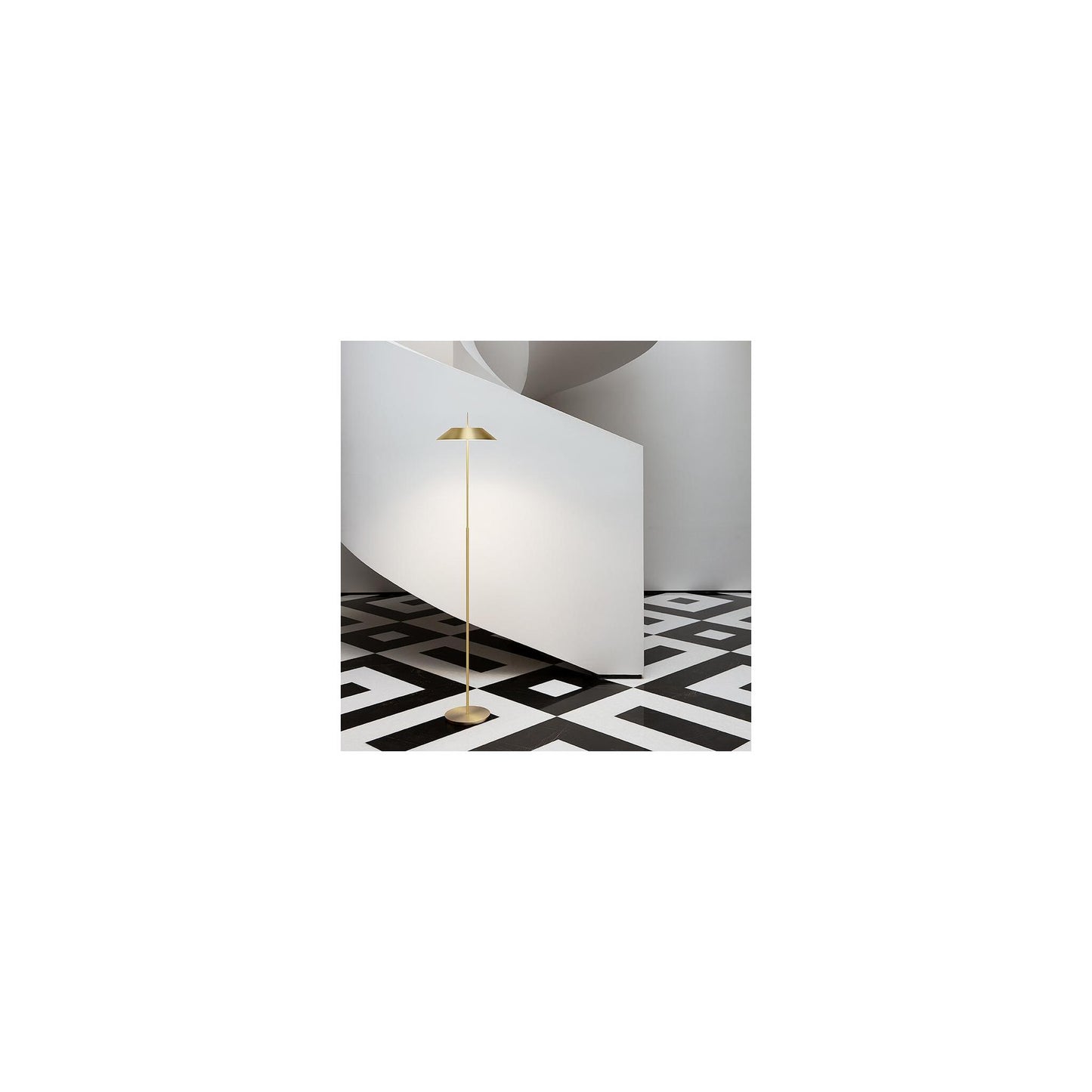 Mayfair Methacrylate Shade LED Floor Lamp