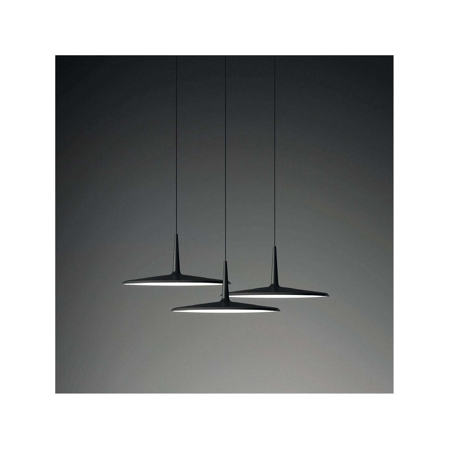 Skan Three-Light LED Pendant with Methacrylate Diffuser Shade