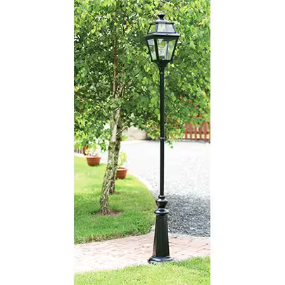Place Des Vosges 2 Model 8 Large Clear Glass Lamp Post