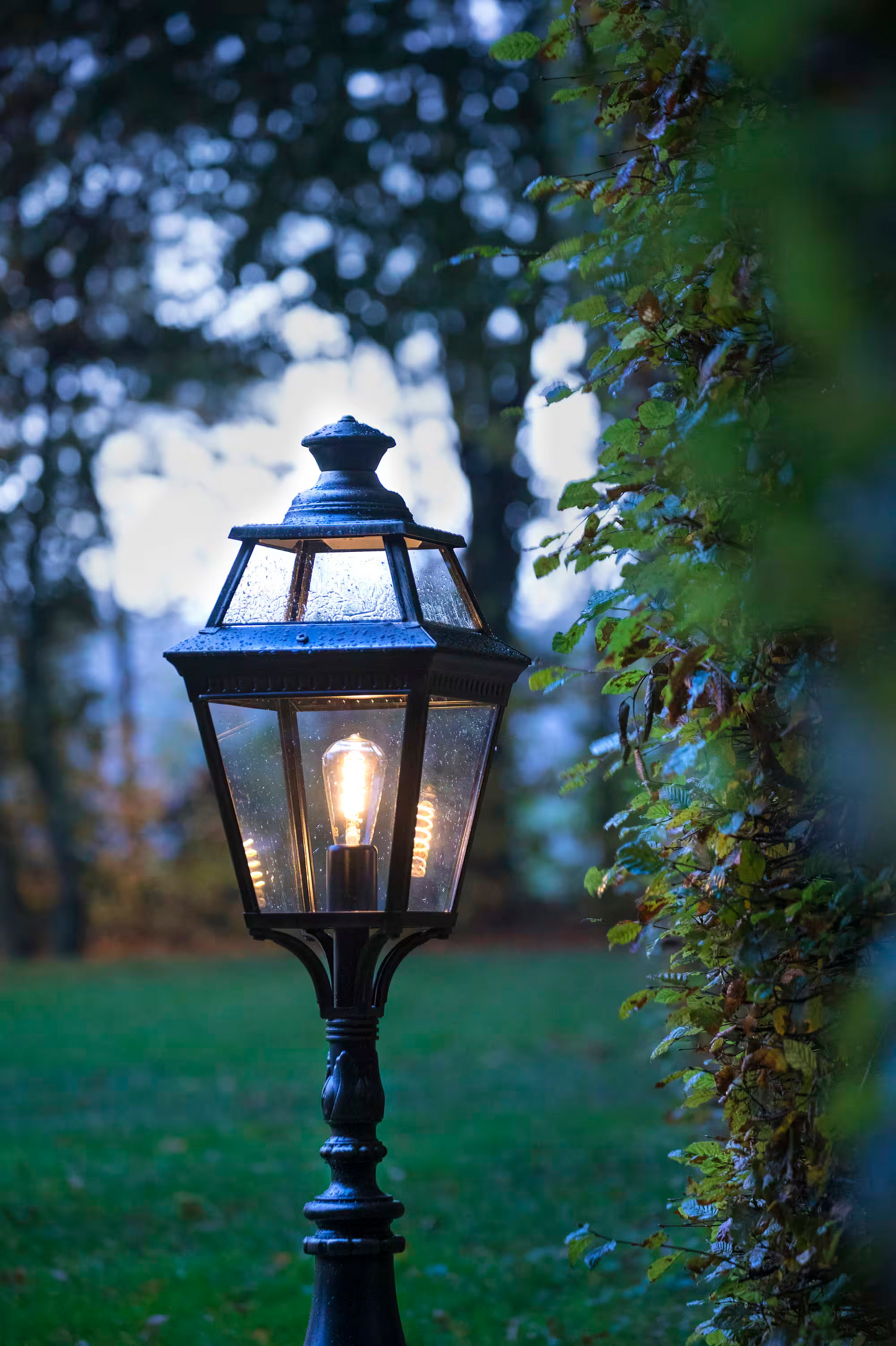 Place Des Vosges 3 Small Clear Glass Lamp Post