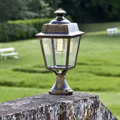 Place des Vosges 1 Evolution Small Clear Glass Pedestal