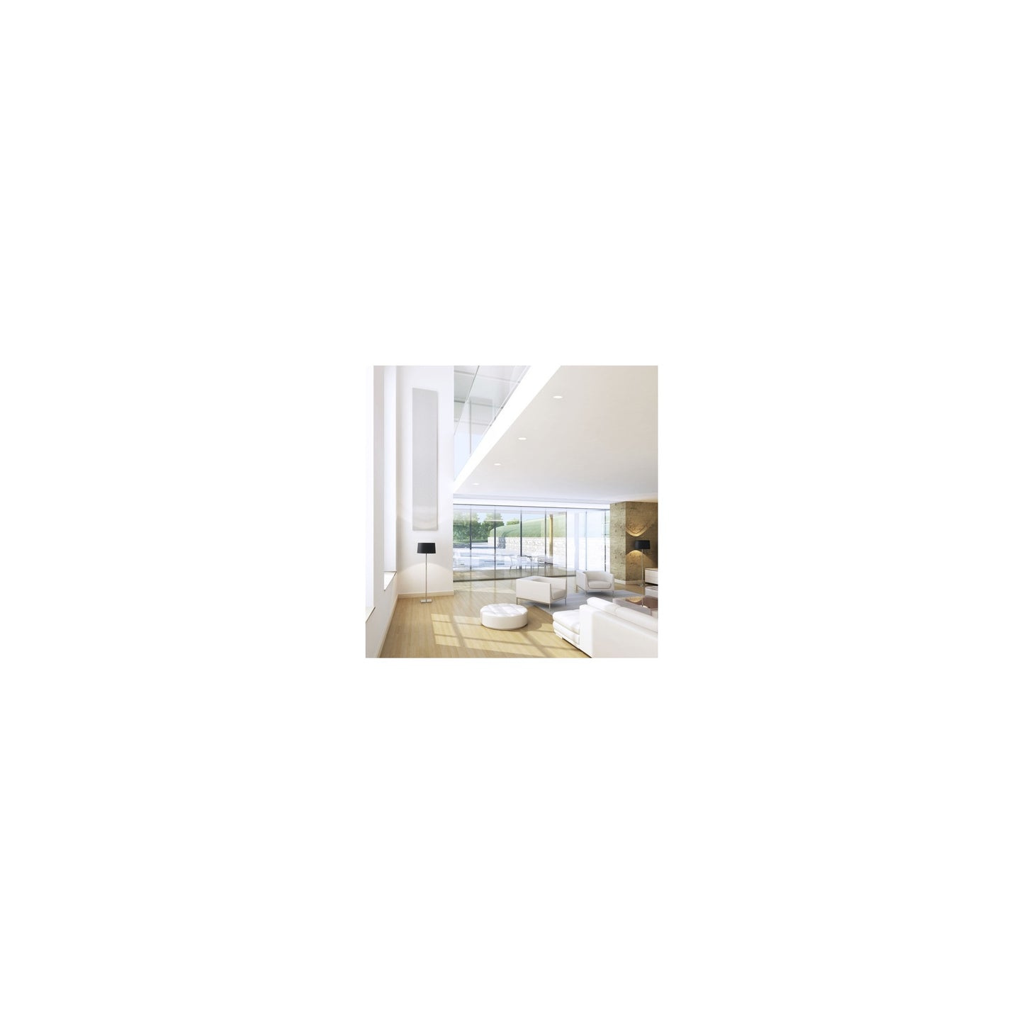 Trimless Round Adjustable LED Recessed Downlight White Textured