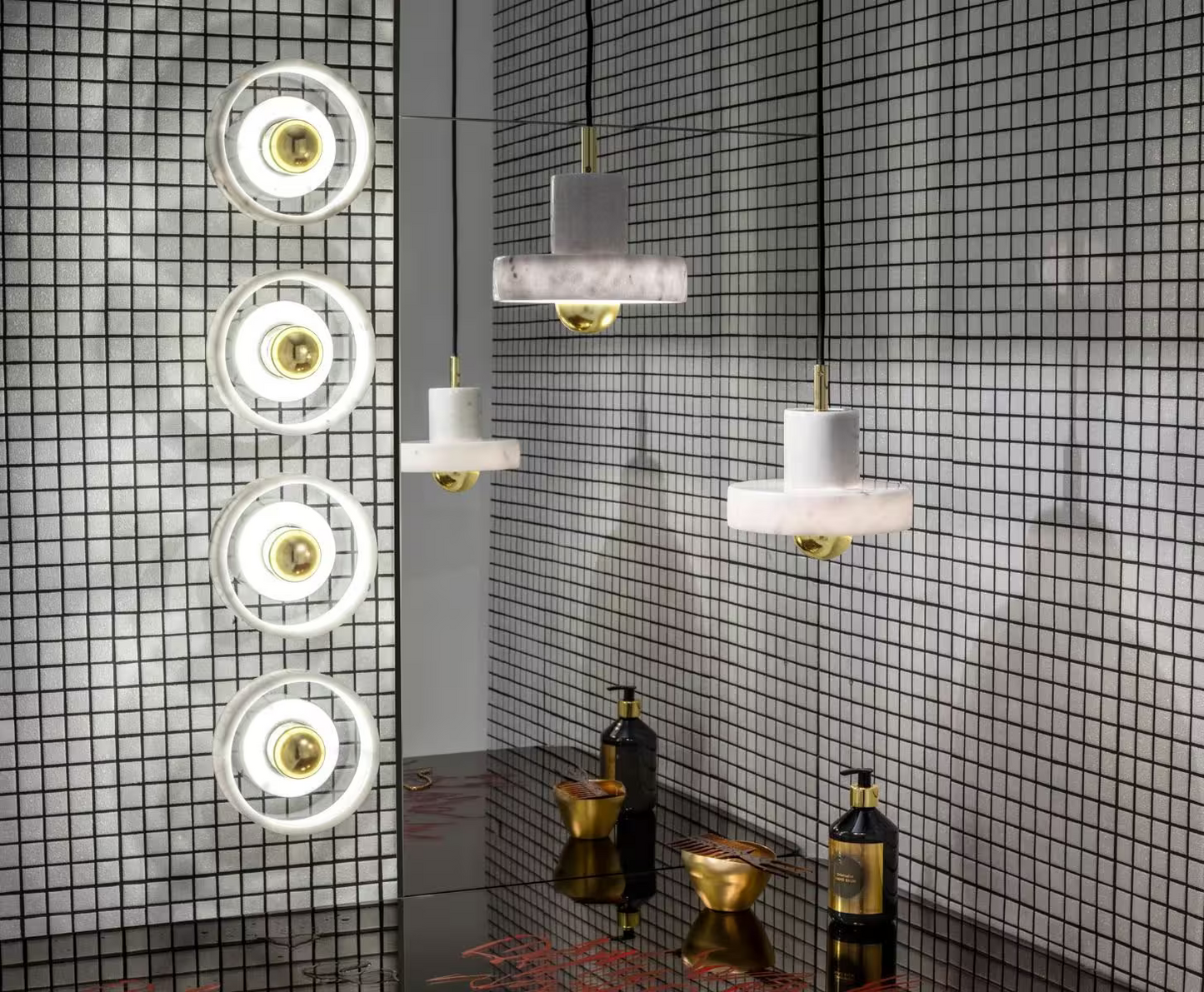 Stone Semi-Precious Wall Light