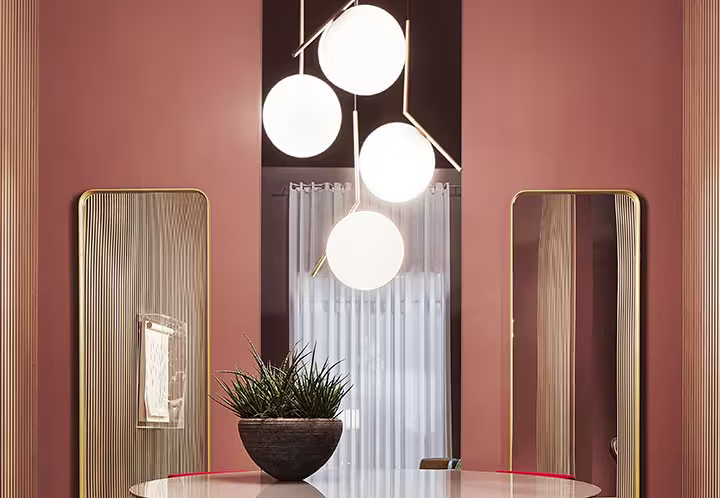IC S2 Large Pendant Diffused Light with Blown Opal Glass