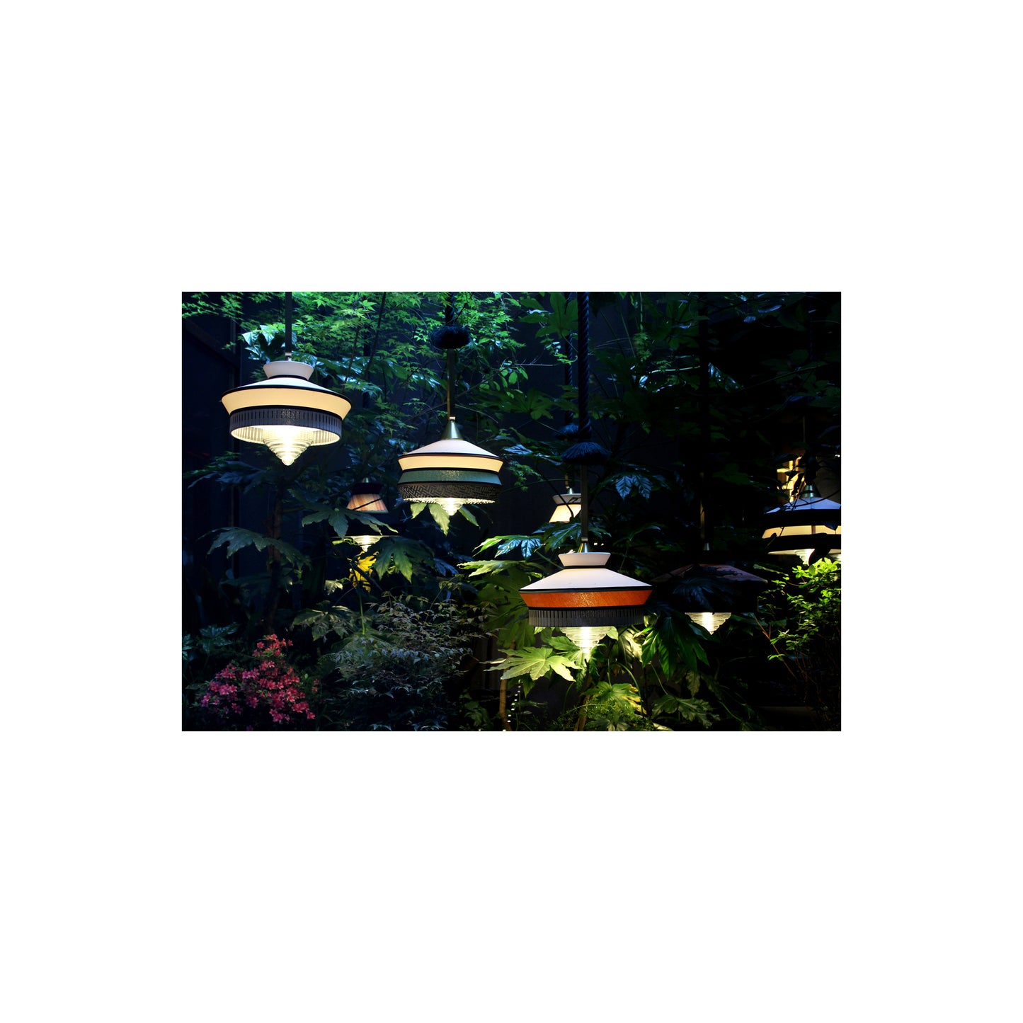 Calypso Guadaloupe Outdoor Transparent Glass LED Pendant with Waterproof Fabrics & IP Rating
