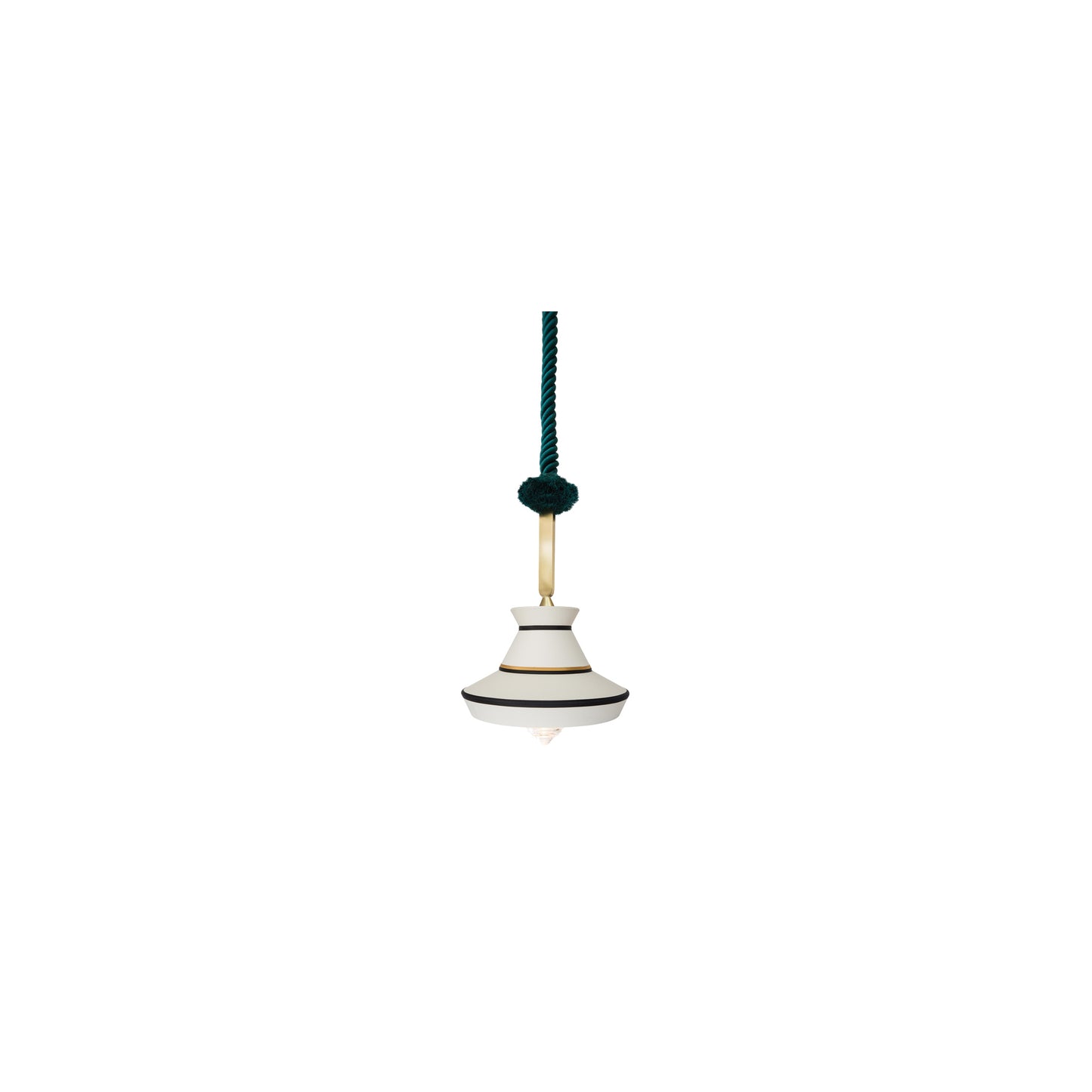 Calypso Guadaloupe Outdoor Transparent Glass LED Pendant with Waterproof Fabrics & IP Rating