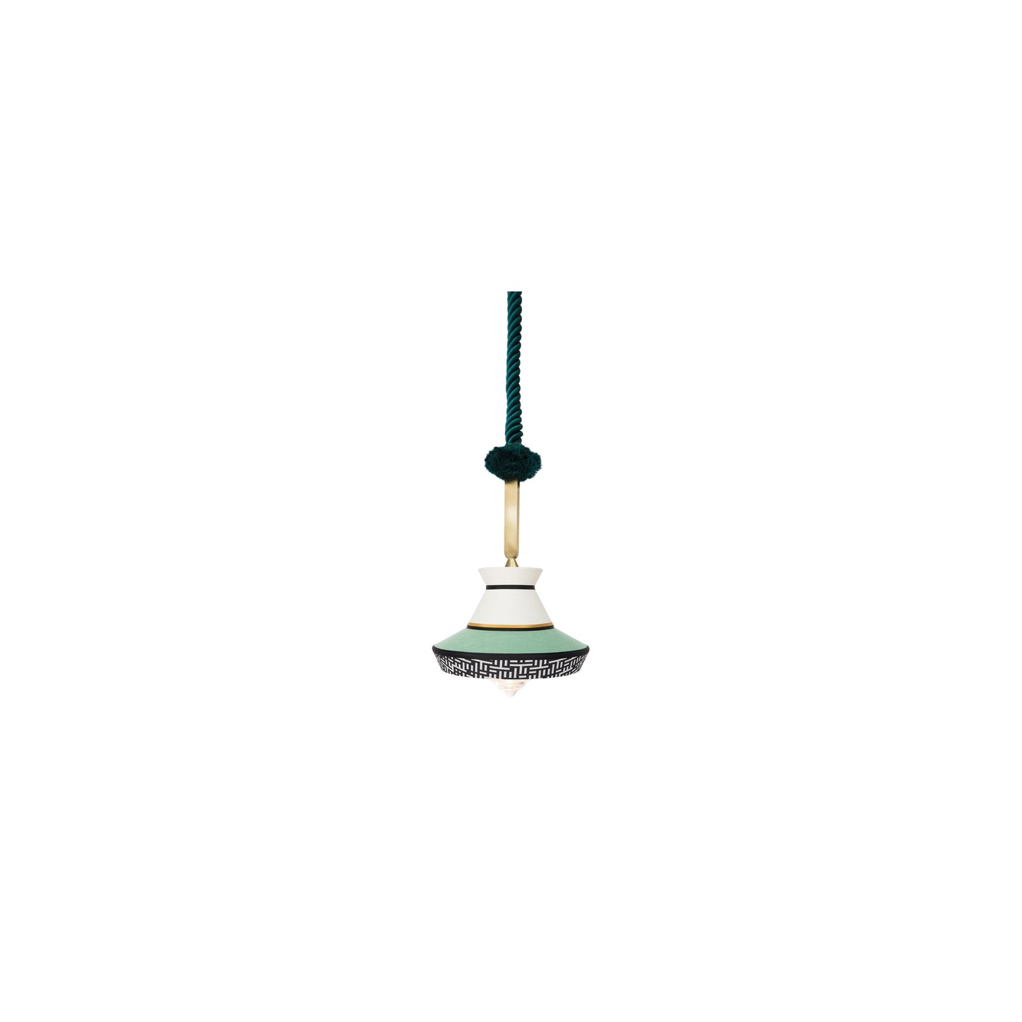 Calypso Guadaloupe Outdoor Transparent Glass LED Pendant with Waterproof Fabrics & IP Rating