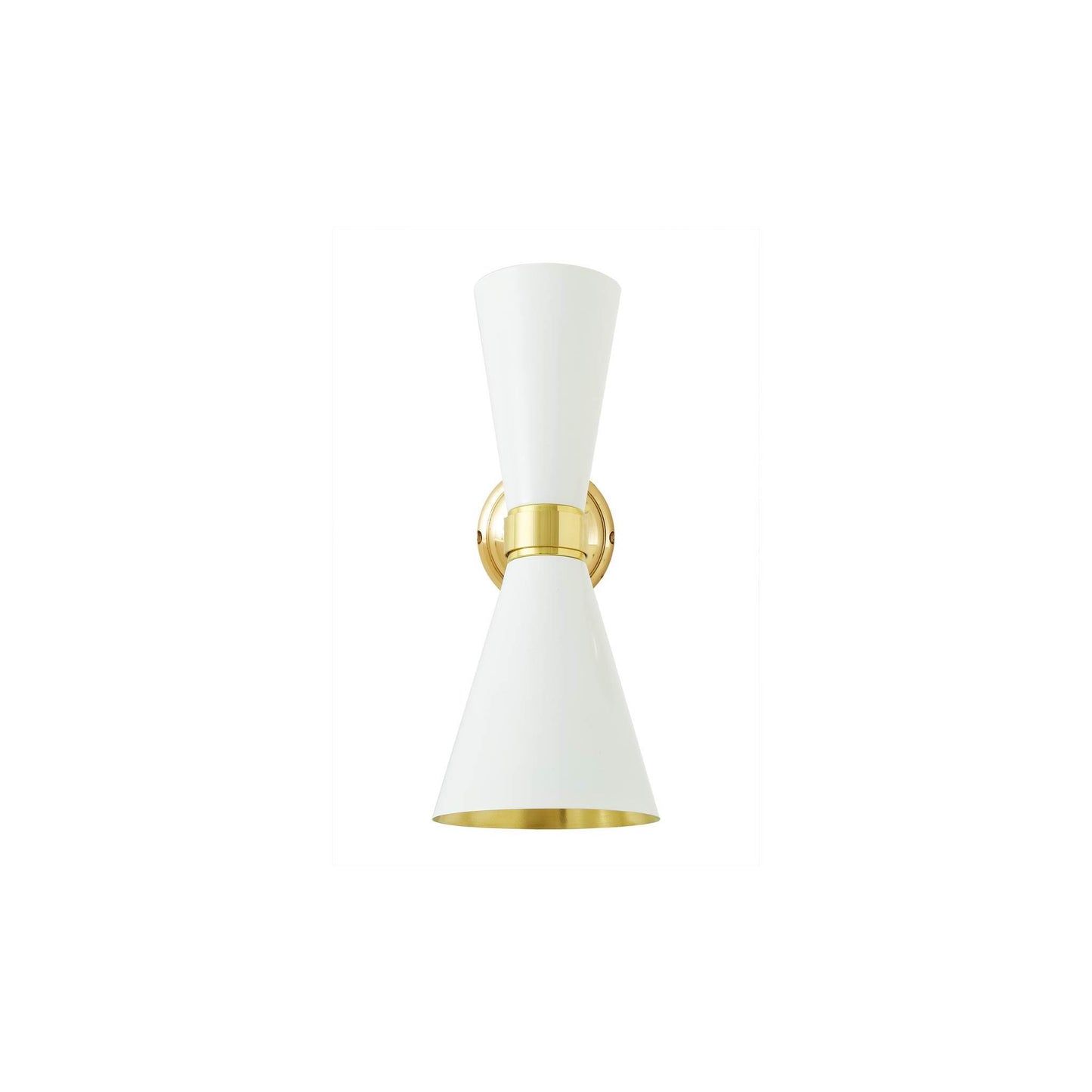 Cairo Mid-Century Double Cone Wall Light